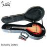 2050g 048521974424 Glarry Mandolin Case Hardshell Bulge Surface Microgroove Black