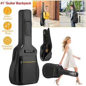 Gpct1277 41inch Heavy Duty Padded Protective Acoustic Guitar Bag Case Backpack Carrying