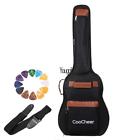 611720655052 Unbranded Double Straps Acoustic Guitar Padded Soft Case