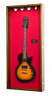 822426408549 Electric Guitar Display Case Walnut Wood Led Light