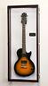 822426409928 Guitar Display Case Black And White Cabinet Led