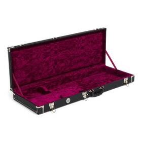 Ec-2xx Ae Guitars Hardshell Case Black With Burgundy Interior For Jaguar / Jazzmaster