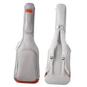 As42069g Audioshark Bag 8mm Padded Gig Backpack Soft Gray Bass Case Ample Guitar