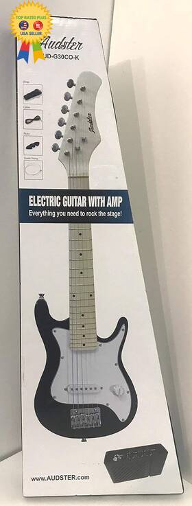 Aud-g30co-b Audster Guitar Black