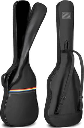 Cy0309 Branded Guitar Case Electric Soft Padded Cover Heavy Duty Gig Bag With Straps Black