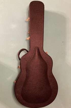 Breedlove Bhc-cn Deluxe Concert Acoustic Guitar Case - Black With Red Stitching Nice