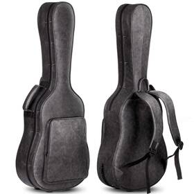 Cahaya 191762776576 Guitar Case Acoustic Hardshell 0.8in Thick Padding Waterproof Pu With 3 Pocke