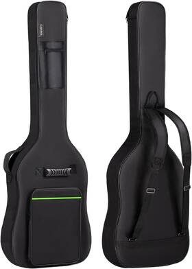 Cahaya 313104455479 Bass Guitar Hard Case Fits Most Standard Electric Guitars Hardshell Black