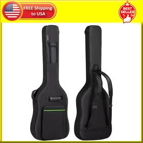 Cahaya 445039152161 Bass Guitar Soft Case Fits Most Standard Electric Guitars Hardshell Black