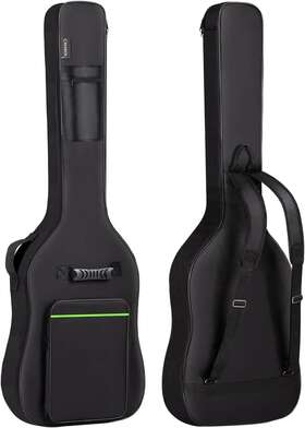 Cahaya 689720337193 Bass Guitar Bag Gig 0.3inch Padding Black Padded Backpack Soft Electr