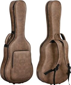 Cahaya Acoustic Guitar Case Hardshell 0.8 Thick Padding Waterproof Pu Design New
