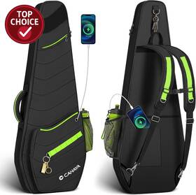 Ev-cy000404 Cahaya Electric Guitar Gig Bag Black W 0.47in Padding 5 Pockets Backpack Case