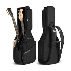 Evus-cy00378-1 Cahaya Guitar Cases Electric Double - Dual Gig Bag 0.7in Thick Padde