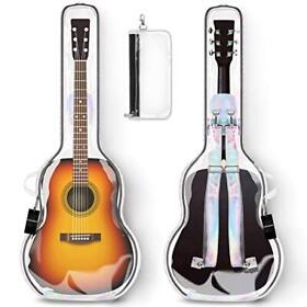 Cahaya Transparent Guitar Bag Acoustic Backpack Soft Gig 41inch