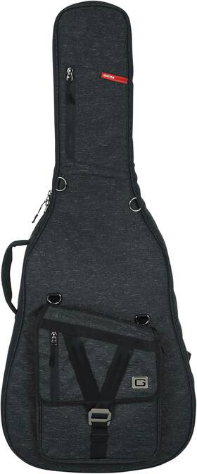 Cases 313100643603 Transit Series Acoustic Guitar Gig Bag Charcoal Black Exterior Gt-jumbo-b