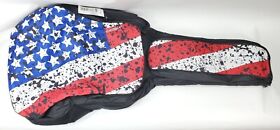 Chromacast Usa Flag Graphic Multi-pocket Acoustic Guitar Padded Gig Bag Cc-apb