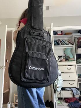 Vva23tobs3 Chromacast Carry Case For Acoustic Guitar Nylon Gig Bag - Black