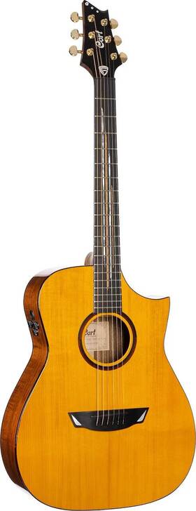 A-001-2665-1 Cort Luxeii Luxe Series Concert Acoustic Electric Guitar. Natural Glossy