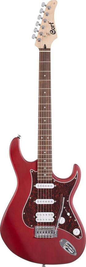 B-001-1900-0 Cort G110opbc G Series Double Cutaway Electric Guitar. Open Pore Black Cherry