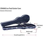 Cra860lbl Les Paul Guitar Case Abs Molded Arch Top 817173015669