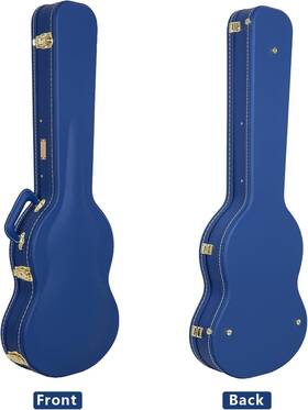 Crossrock 56774 Electric Guitar Case Fits Prs Se Standard Solid Body Guitar-blue