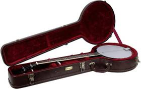 6549 Crossrock Wooden Case For 12.5ft Inch Open Back Banjos Instruments