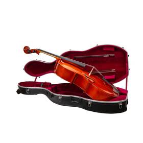 Cra870cef Crossrock 4/4 And 3/4 Cello Case With Wheels Abs Shell Backpack Straps