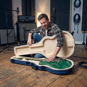 Crossrock Cra980savb Scratch-resistant Case For 335 Style Semi-hollow Electric Guitars
