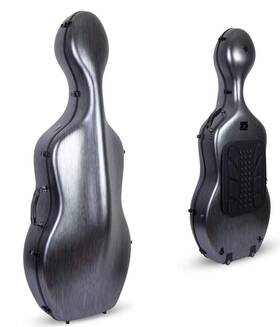 Crf1020cefht Crossrock Poly Carbon Cello Case For 4/4 Full-size Matte Black Finish Wheels
