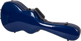Crf2020-00012nvbl Crossrock Fiberglass Case Fits 12-fret 000/om Acoustic Guitars Tsa Lock-blue