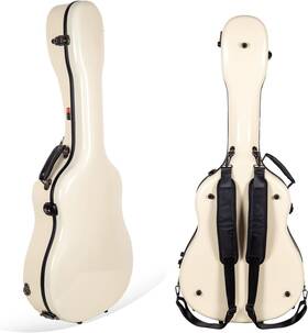 Crf2020-0012iv Crossrock Fiberglass Guitar Case Fits 12-fret 00 Acoustic Guitar-includes Tsa