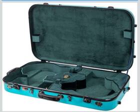 Crossrock Crf2020dmbk Double Mandolins Fiberglass Case Fits Two A-a F-f A-f Style Mandlin