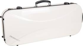 Crf2020dv Crossrock Fiberglass Double Violin Case - Two 4/4 White 1450v