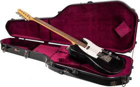 Crf2020gstbk Crossrock Deluxe Fiberglass Guitar Case For Telecaster Stratocaster Electric