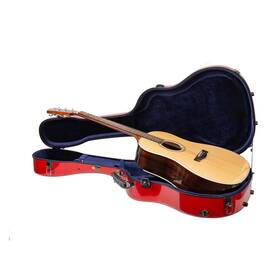 Crf2020j45rd Crossrock Fiberglass Guitar Case For Gibson J45 Standard/vintage-red