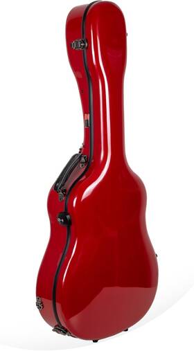 Crf2020ja17rd Crossrock 17 Inch Archtop Jazz Guitar Case Fiberglass Hardshell Tsa Lock Red