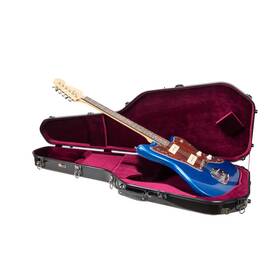 Crf2020jmbk Crossrock Fiberglass Guitar Case For Jazzmaster/jaguar Style Electric Guitars