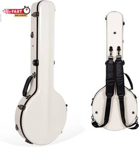 Crossrock Crf2020obj11mw Fiberglass Banjo Case-fits 11 Inch Openback Styles With Interior Comp