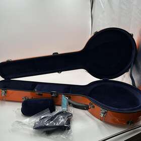 Crf2020objor Crossrock Fiberglass Banjo Case Fits 11-12.5 Inch With Straps Tsa Lock Orange