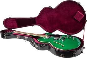 Crf2020sabk Crossrock Fiberglass Case For 335 6 String Semi-hollow And Hollowbody