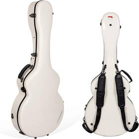 Crf2020sbiv Crossrock Deluxe Fiberglass Case For Super Jumbo Guitar Removable Shoulder