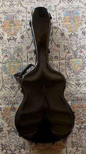 Crf2021c Crossrock Fiberglass Classical Guitar Case 4/4 Full Size Acoustic Black New