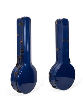 Crf2023mbjnvbl Crossrock Fiberglass Banjo Case-fits Mastertone And Most 5-string Styles Blue