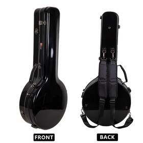Crf2023tbjbk Crossrock Fiberglass Case For 4-string Tenor Banjo Tsa Lock Backpack Straps