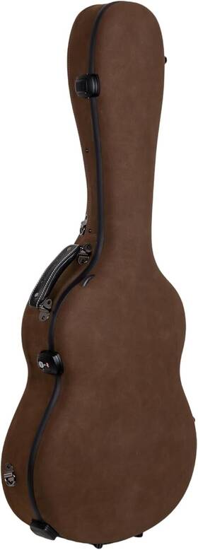 Crf5030cbrl Crossrock Fiberglass Classical Case 4/4 Nylon-string Brown Leather Tsa Lock