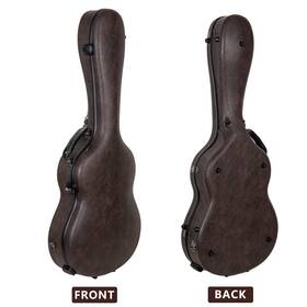 Crossrock Crf5030dcbl 12-string Acoustic Dreadnought Guitar Case-coffee Brown Leather Finish