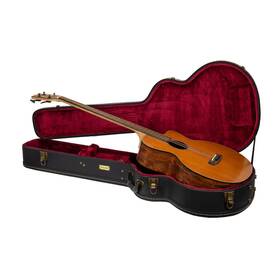 Crw520ab Crossrock Wooden Case-fits Acoustic Bass Guitar-vintage Hardware