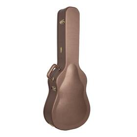 Crw520d Crossrock Universal Wood Case For Gibson Acoustic J45 Martin Dreadnought Guitars