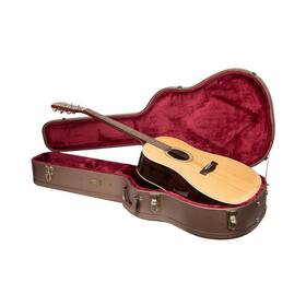 Crw520dcb Crossrock Custom Acoustic Guitar Case For Gibson J45 Martin Dreadnought Faux Leather