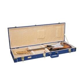 Crw520evb Crossrock Wood Case For Fender Stratocaster And Telecaster Guitars-security Lock